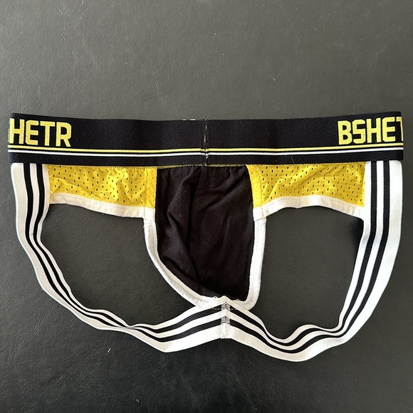 Jockstrap • Yellow, Black, White • Size L - Picture 3 of 4